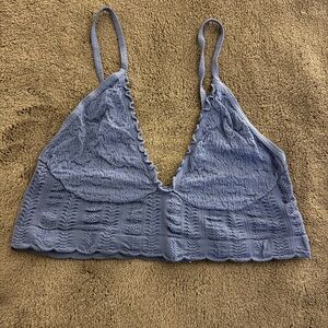 Free People Blue Lace Bralette